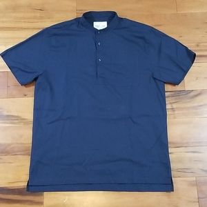 Hugh and Crye Band Collar Short Sleeve